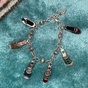 Vintage Brighton shoe charm bracelet
